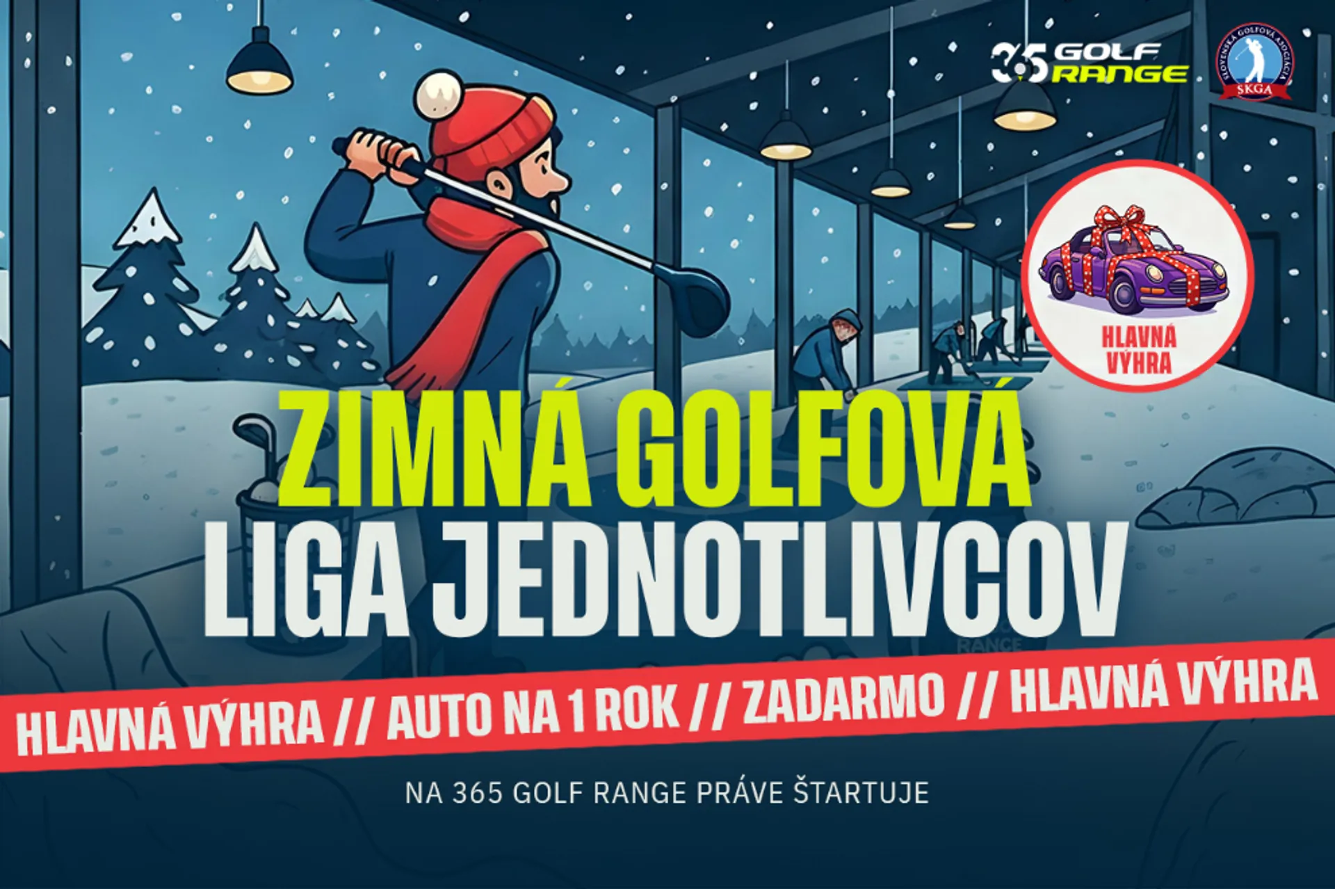 Zimná golfová liga je späť – väčšia, lepšia a s podporou Gabriel Tour!