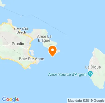 Praslin/La Digue - loďou Map