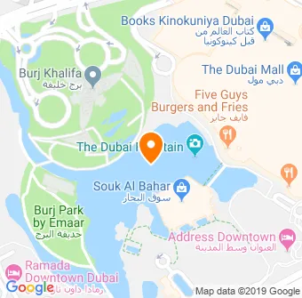 The Dubai Fountain Map