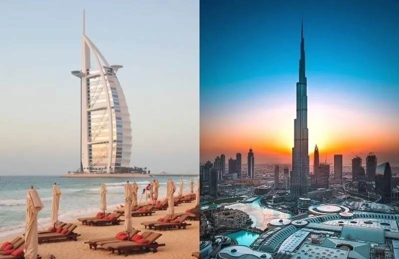 2 symboly Dubaja: Burj Al Arab a Burj Khalifa