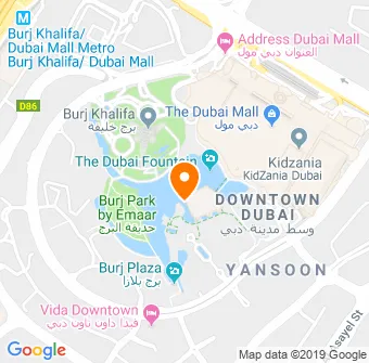 Downtown Dubai Map