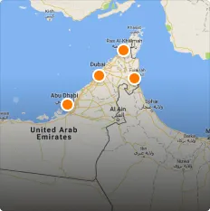 Hotels on map