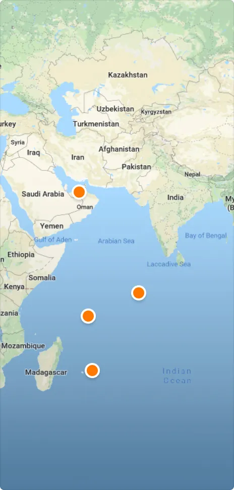 Hotels on map