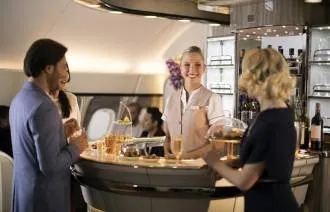 Emirates A380: New interior for lounge in Business and First Class