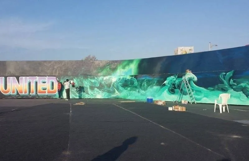 Street Art na periférii Dubaja