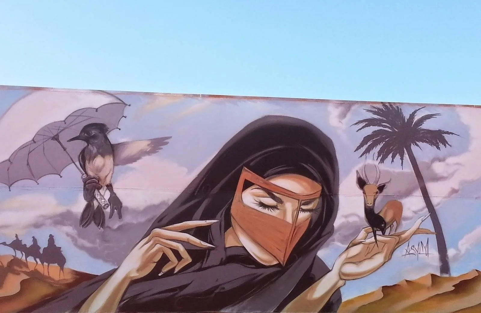 Maľba v štvrti Satwa