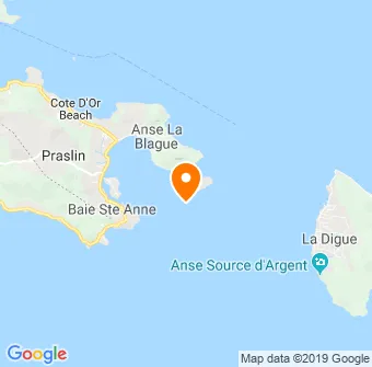 Praslin/La Digue - by boat Map