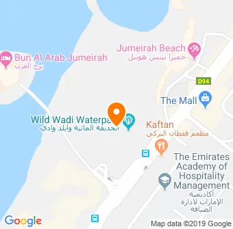 Wild Wadi Waterpark Map