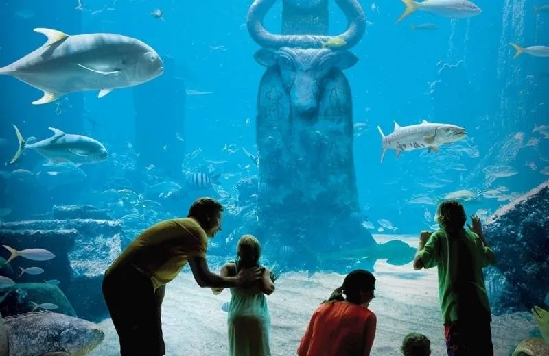 The Lost Chambers aquarium world, Dubai, United Arab Emirates