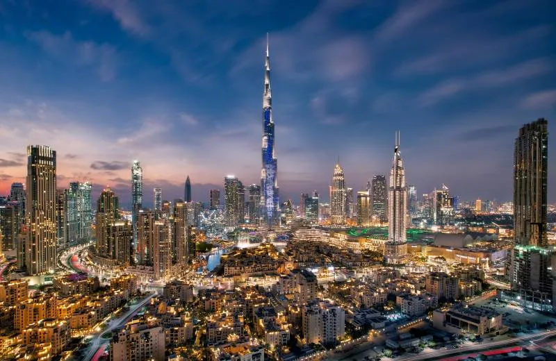 Burj Khalifa Tower in Dubai, United Arab Emirates
