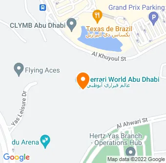 Ferrari World Abu Dhabi Map