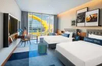 Two Double Beds Artist Room With Yas Island Theme Park Acces