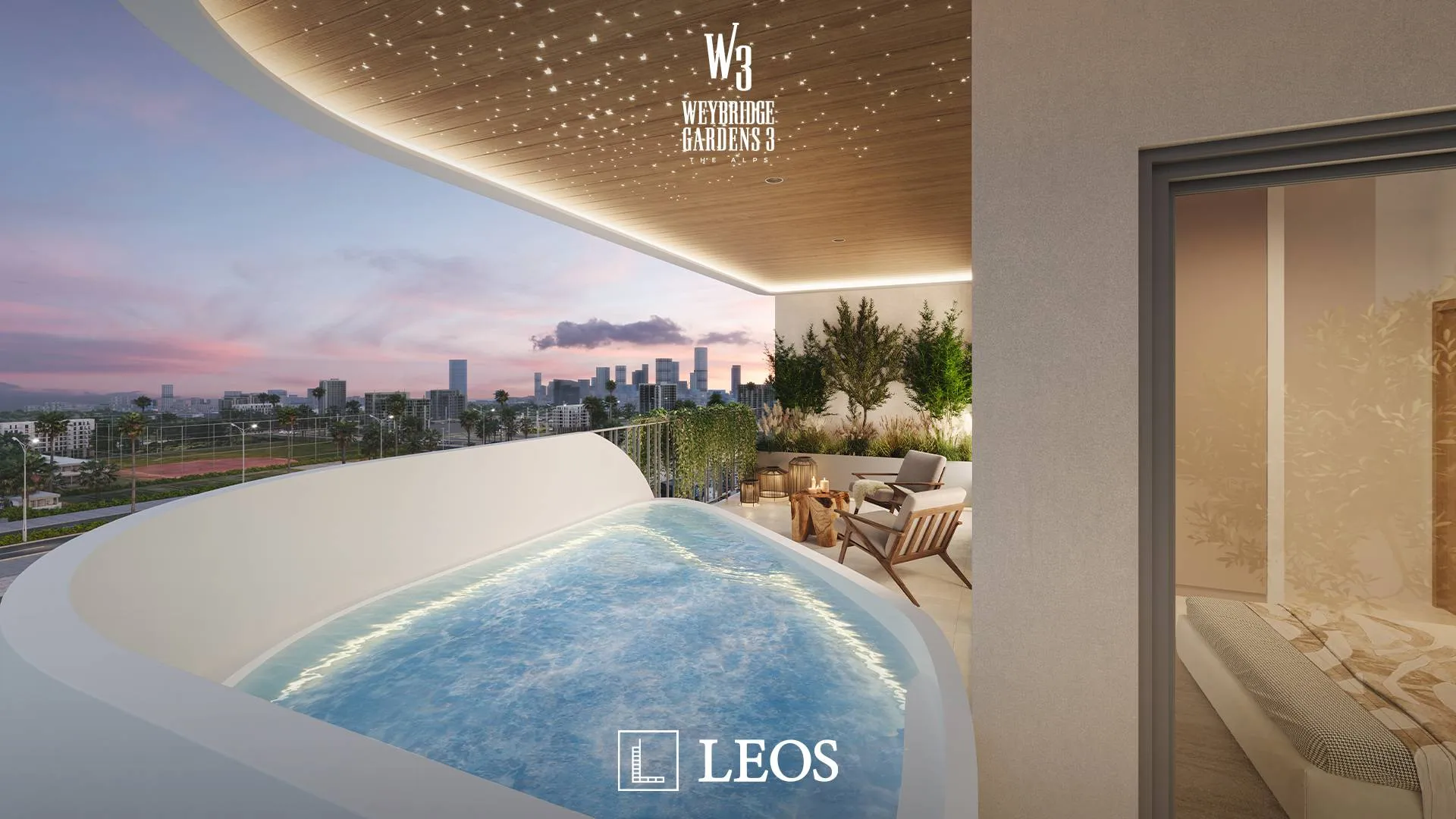 Weybridge gardens by LEOS, Dubai