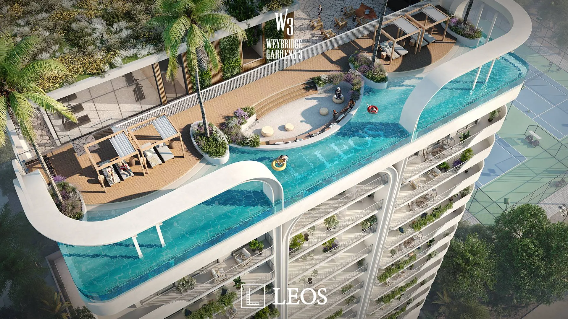 Weybridge gardens by LEOS, Dubai