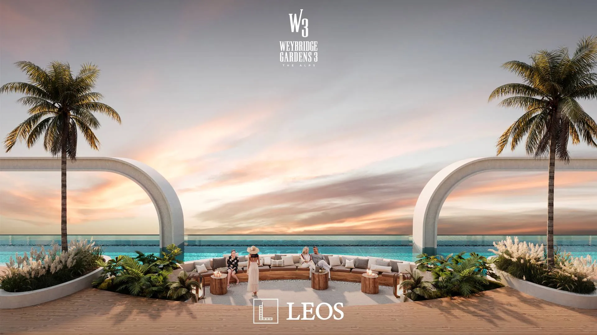 Weybridge gardens by LEOS, Dubai
